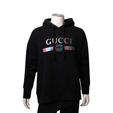 gucci tag hoodie|gucci oversized logo hoodie.